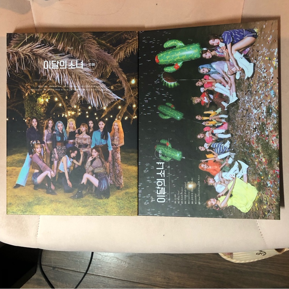 FIRST PRESS Loona 12:00 Why Not kpop 2 albums NO PC